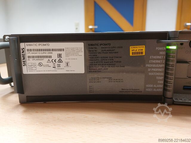  Siemens SIMATIC IPC647D