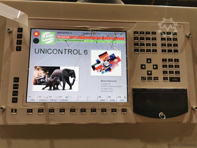Leņķa logu apstrādes centrs Weinig Unicontrol 6