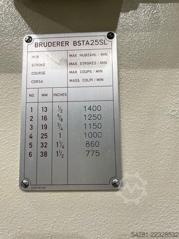 Mesin punching otomatis BRUDERER BSTA  25USL, BBV 190