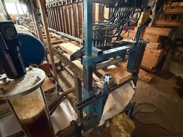 Produksi balok laminasi kayu Weinig Unimat