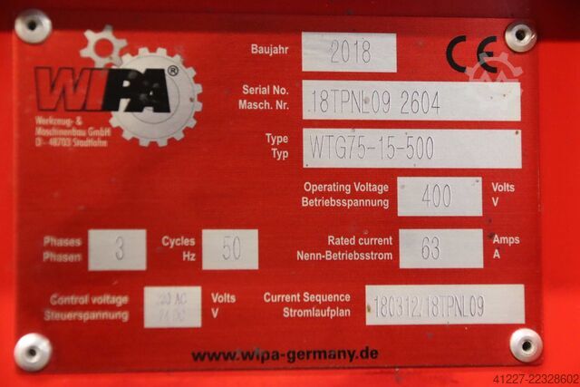 Druckgebläse 15 kW WIPA WTG75-15-500