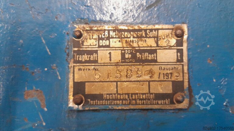 Manuelles Heben 1000 Kg VEB