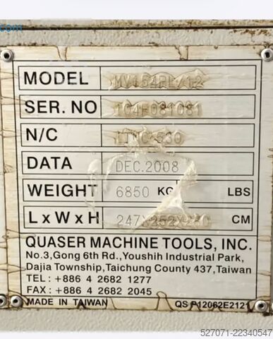 3 Eksenli VMC Quaser MV-154PL QUASER MV-154PL