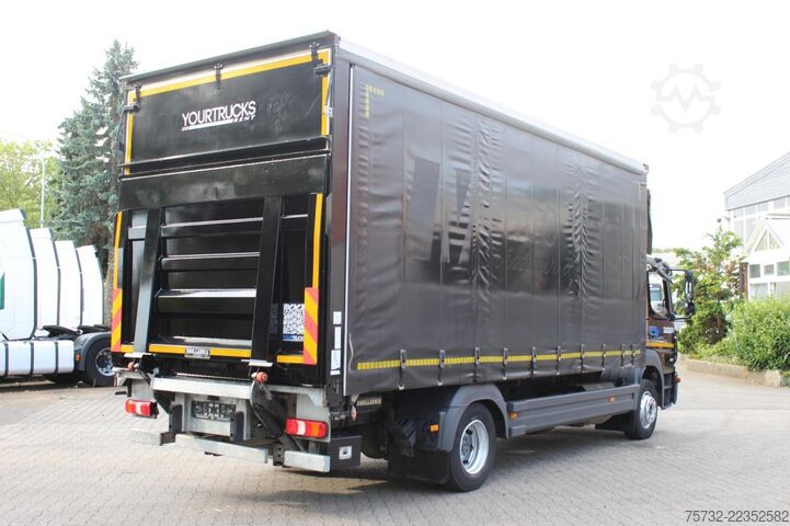 Flatbed truck with tarp Mercedes-Benz Atego 1218 E6  Schiebeplane 6,52m   Klima   ACC