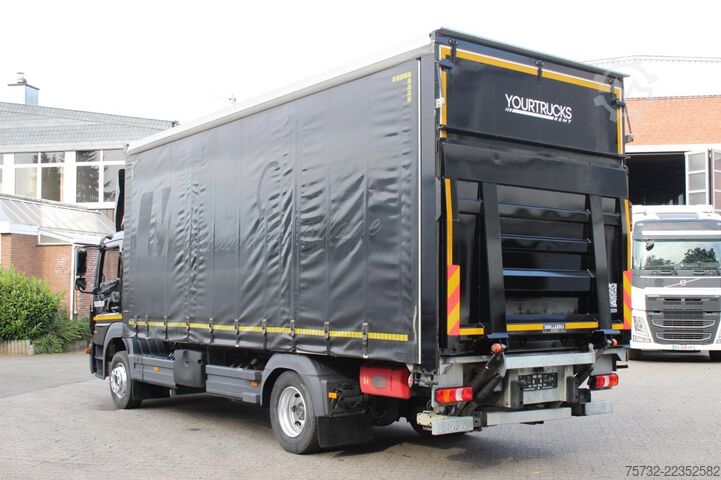 Flatbed truck with tarp Mercedes-Benz Atego 1218 E6  Schiebeplane 6,52m   Klima   ACC