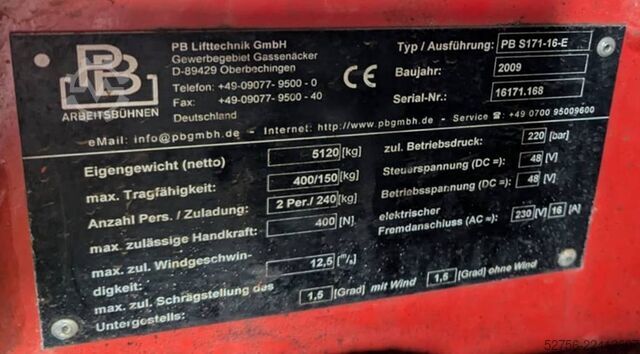  PB Lifttechnik S171-16E