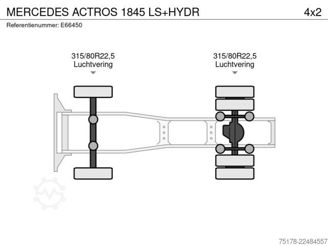 Padrão-SZM Mercedes-Benz ACTROS 1845 LS+HYDR
