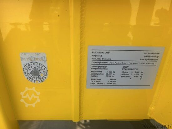 टिपर सेमिट्रेलर KEMPF SKM 39 ALU-KASTENMULDE 55M³ ROLLPLANE MEHRERE EINHEITEN UND FARBEN VERFüGBAR