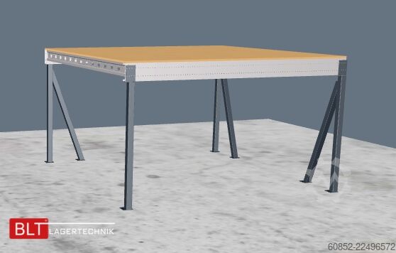 Platformë magazinimi 5x5m Lagerbühne , Belastung : 500kg/qm Unterkante: 2,5m , ca. 25qm Systembühne