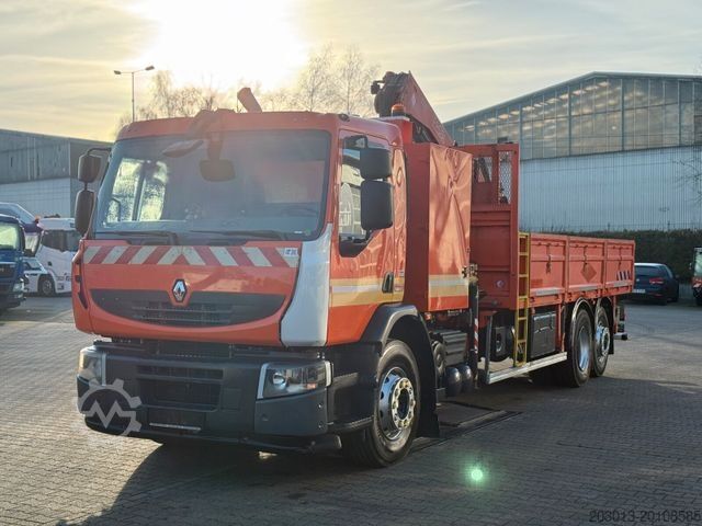 Autokran RENAULT Premium Lander Pritsche mit Kran FASSI