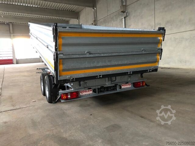 Remolque volquete Möslein TTD11- BA Verzinkt  neuer Tandem 3- Seitenkipper Tiefladermit Bordwand- Aufsatz-- Neufahrzeug --