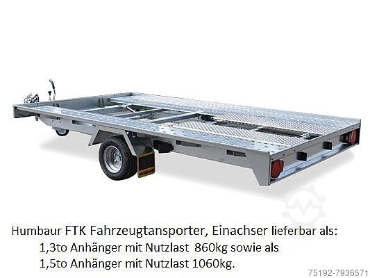 Humbaur FTK153520 Fahrzeugtransporter Einachser 1,5to kippbar