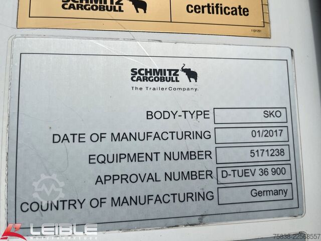 Rashladna poluprikolica SCHMITZ CARGOBULL SKO 24/L*Doppelstock*Blumenbreite*Liftachse*