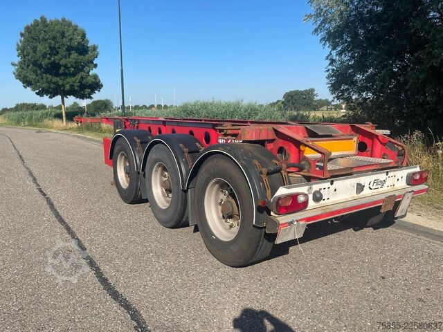 Transporte de contenedores Fliegl SDS380 20FT Tank / ADR / BPW Disc