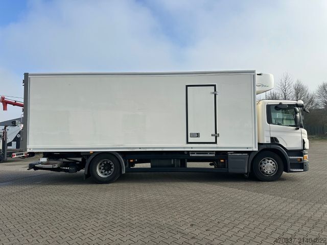Kühlkoffer-LKW SCANIA P250 / LBW / Carrier 1150 MT / Seitentür / Trenn