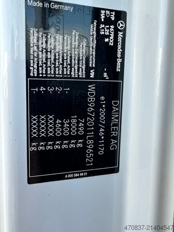 自卸货车面包车 MERCEDES-BENZ Atego 818 K / Meiller / EURO 6