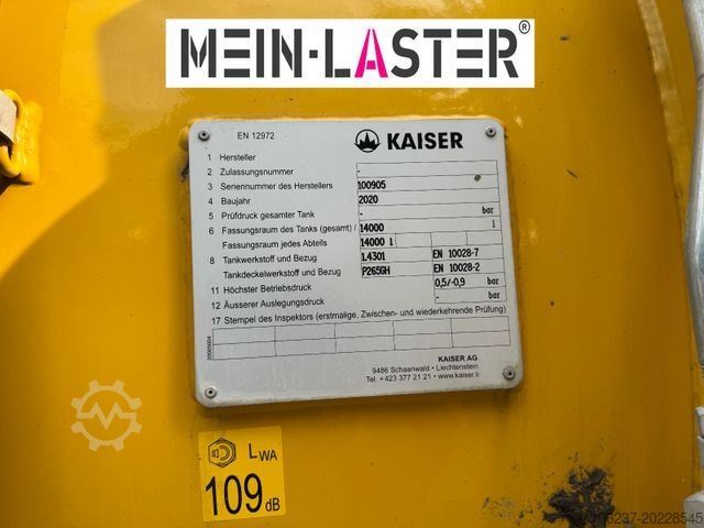 Vakuumtankbil SCANIA G 450 8x4 Kaiser Twister Komfort V2A Funk