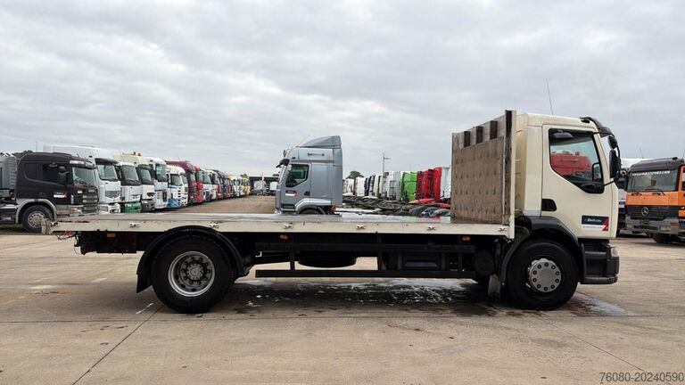 Flatbed Renault Midlum 270 (18 TONNES / BOITE MANUELLE / MANUAL...