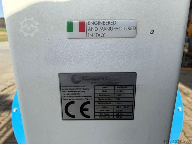 Поворотный стол для сварки, поворотный стол, позиционер Sideros Syncrolift Hywema 6 Tonnen SHD 60, Säulenhubdrehvorrichtung