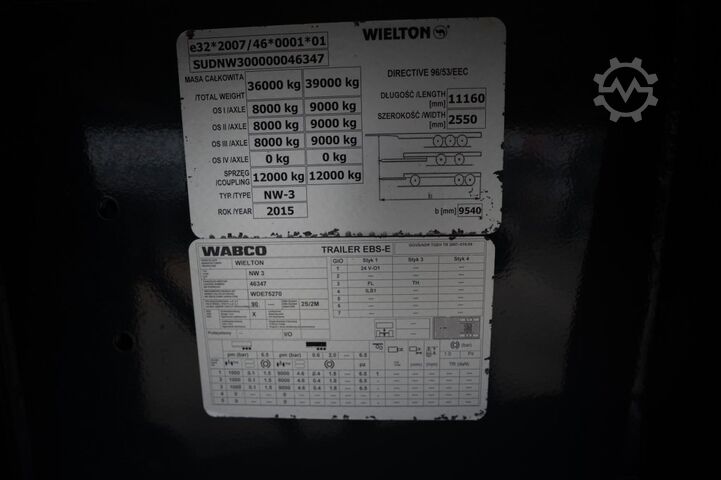 垃圾车 WIELTON ALU - 52 M3 ( Grain/CEREALIERE)