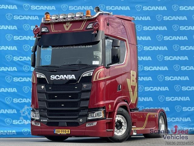 หัวลากมาตรฐาน Scania S 580 A4x2NB DIFF-L RETARDER FULL AIR 9T V8