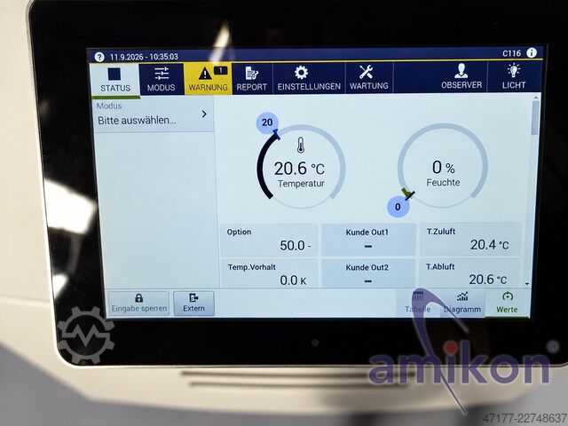 -72 iki +180 °C 480 litrų su drėgme Vötsch ClimeEvent C/480/70/15 Klimaprüfschrank