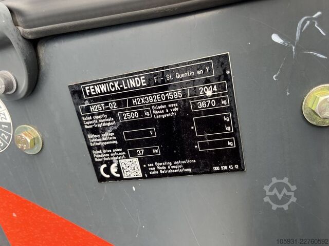 Chariot élévateur GPL Linde H25T-02