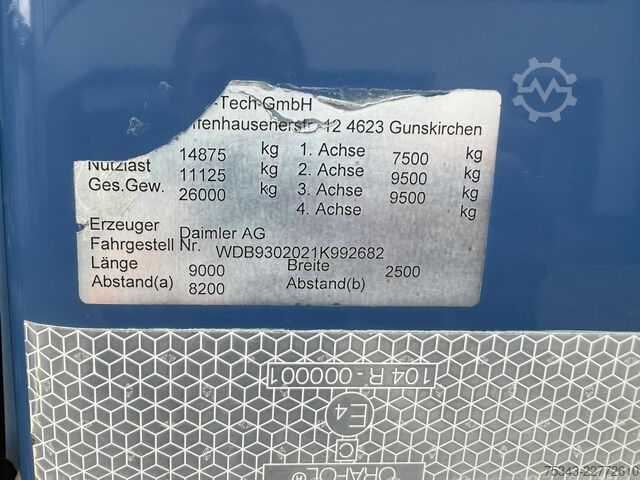 Usisno vozilo Mercedes-Benz Actros 2541 | 13,000L sewer cleaner | Wittig va...