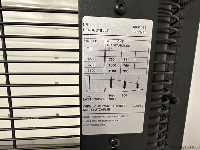 ручной штабелер Toyota SPE 120 L - TRIPLEX 4,5 m - 93 Bts. !!!!!!