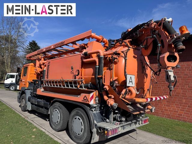 Vakuumtankbil MAN FE 410 Assmann Saug HD Spüler Recycling +  FB.