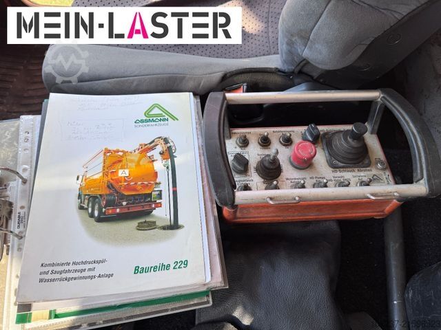 Vakuumtankbil MAN FE 410 Assmann Saug HD Spüler Recycling +  FB.