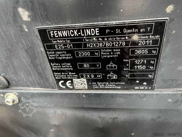 Elektriline neljarattaline kahveltõstuk Linde E25-01