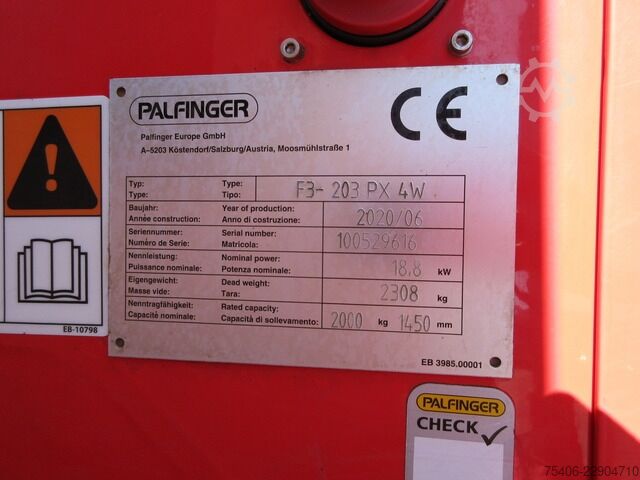 Diğer palfinger F3-203 PX 4W 4 Wege, Allrad ,Stapler 626 h