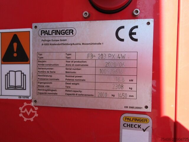 Diğer palfinger F3-203 PX 4W 4 Wege, Allrad ,Stapler 626 h