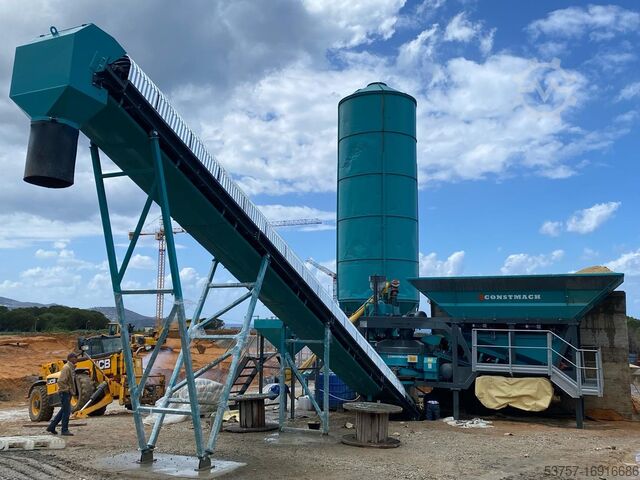 Mobil betongblandningsanläggning 45m3 small mobile concrete mixing plant 45m3 small mobile concrete mixing plant
