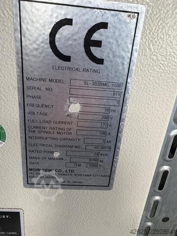 CNC svarv- och fräscenter Mori Seiki SL-303 BMC/1500