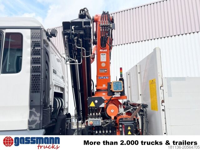 Camión de plataforma MAN TGS 26.360/400 6x2-4 BL, Lenk-/Lift, Kran Atlas AK