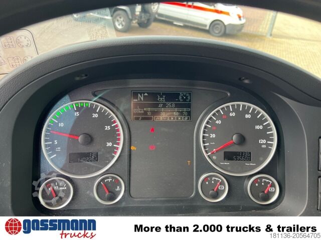 Camión de plataforma MAN TGS 26.360/400 6x2-4 BL, Lenk-/Lift, Kran Atlas AK