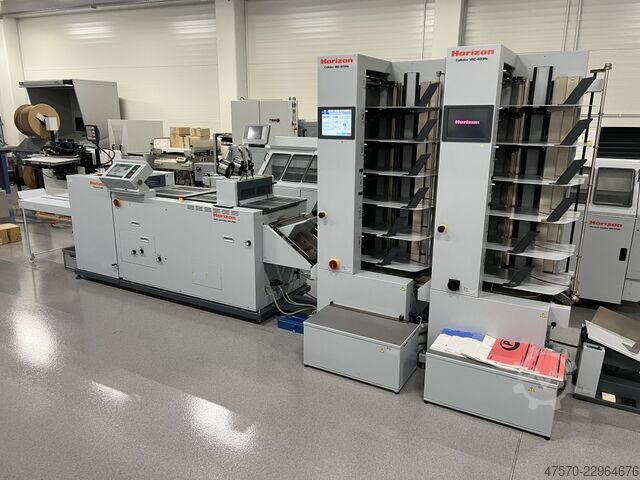Brochureproductielijn Horizon VAC-600Ha + VAC-600Hc + SPF-200a + FC-200a Booklet Making Line