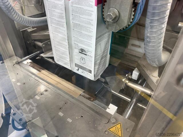 Linha completa de pesagem, embalagem e encaixotamento com Yamato e GEA SmartPacker SX400 GEA SmartPacker SX400