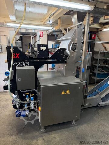 Linha completa de pesagem, embalagem e encaixotamento com Yamato e GEA SmartPacker SX400 GEA SmartPacker SX400