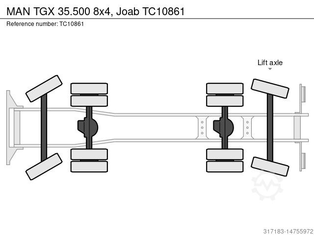 MAN TGX 35.500 8x4, Joab