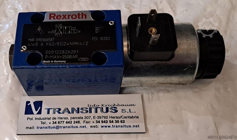 صمام هيدروليكي REXROTH 4WE6Y62/EG24N9K4/Z R901068587 10202