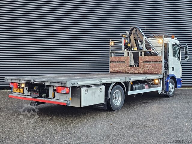Ladepritsche MAN TGL 12.220 / HIAB CRANE / MACHINE TRANSPORT