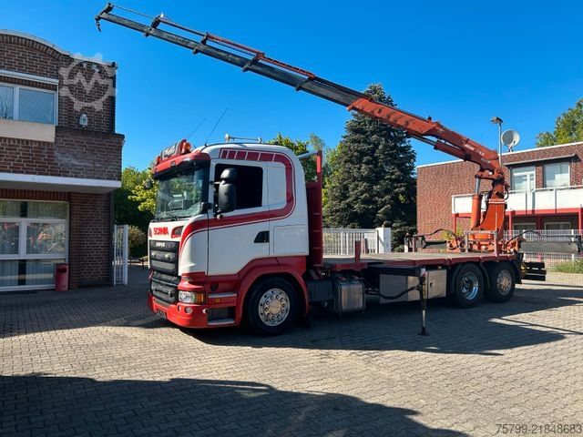 Dizalica na kamionu SCANIA R520 V8 Pritsche+ ATLAS 390 Kran +Lift-Lenkachse