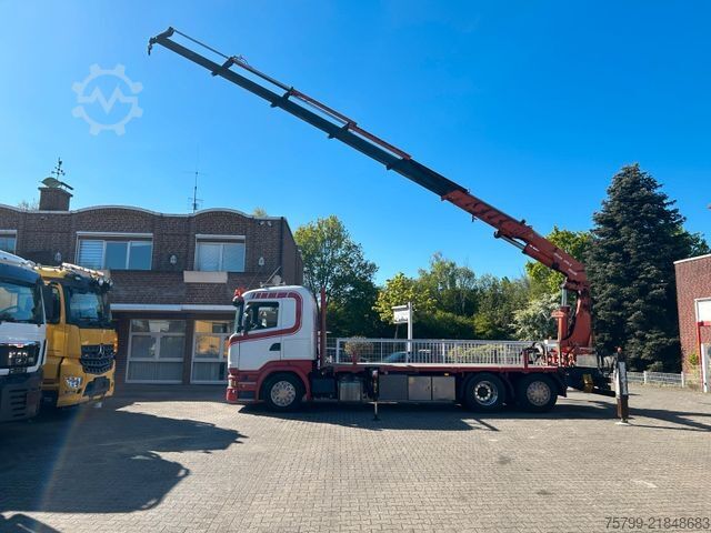 Dizalica na kamionu SCANIA R520 V8 Pritsche+ ATLAS 390 Kran +Lift-Lenkachse