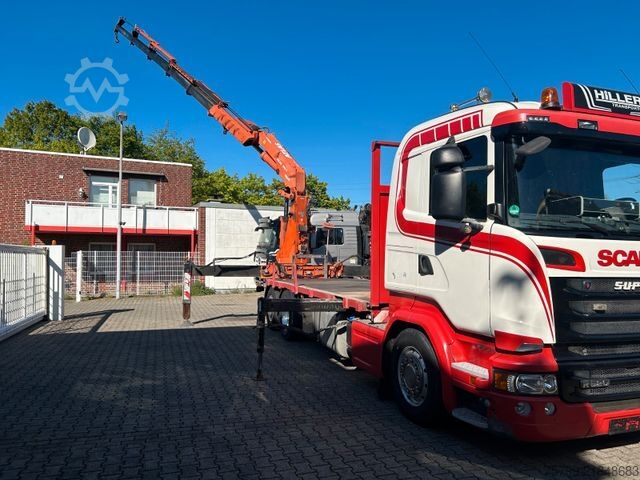 Dizalica na kamionu SCANIA R520 V8 Pritsche+ ATLAS 390 Kran +Lift-Lenkachse