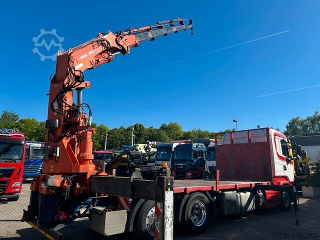 Dizalica na kamionu SCANIA R520 V8 Pritsche+ ATLAS 390 Kran +Lift-Lenkachse