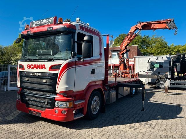 Dizalica na kamionu SCANIA R520 V8 Pritsche+ ATLAS 390 Kran +Lift-Lenkachse