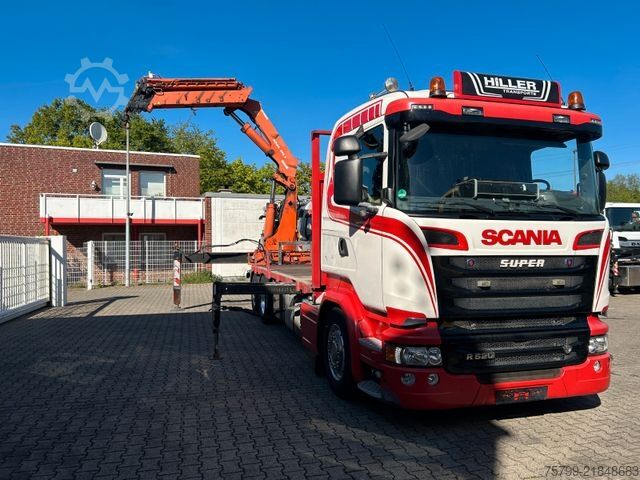 Dizalica na kamionu SCANIA R520 V8 Pritsche+ ATLAS 390 Kran +Lift-Lenkachse